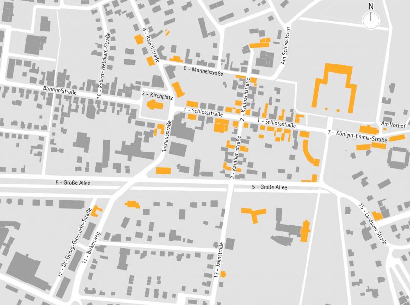 Hist. Stadtführer Übersichtsplan