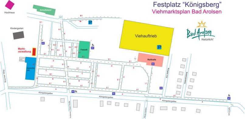 Viehmarktsplan als Geländeansicht