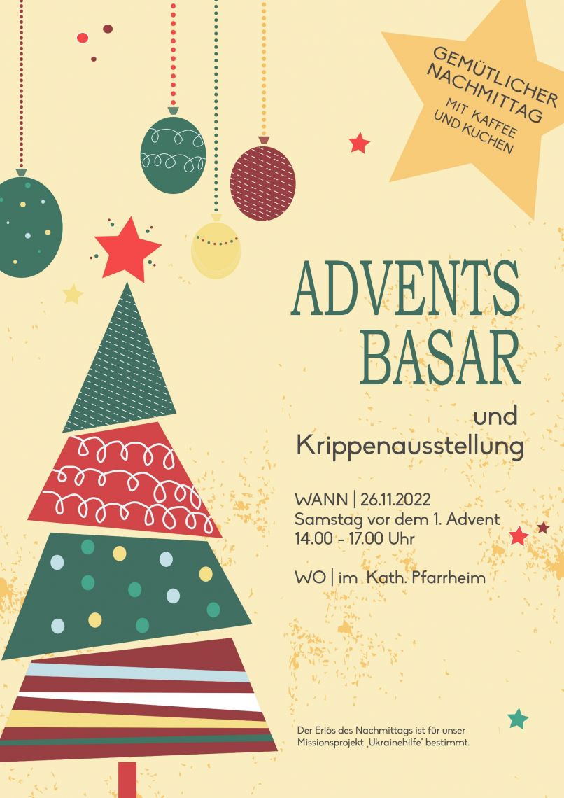 Adventsbasar und Krippenausstellung