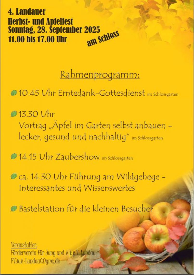 Rahmenprogramm Apfelfest
