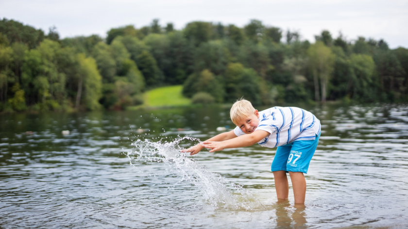 Spielen am Strandbad