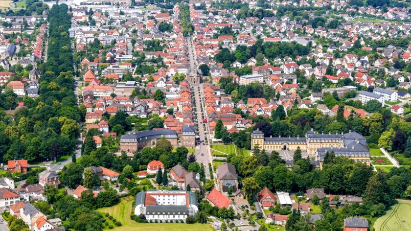 Bad Arolsen aus der Luft